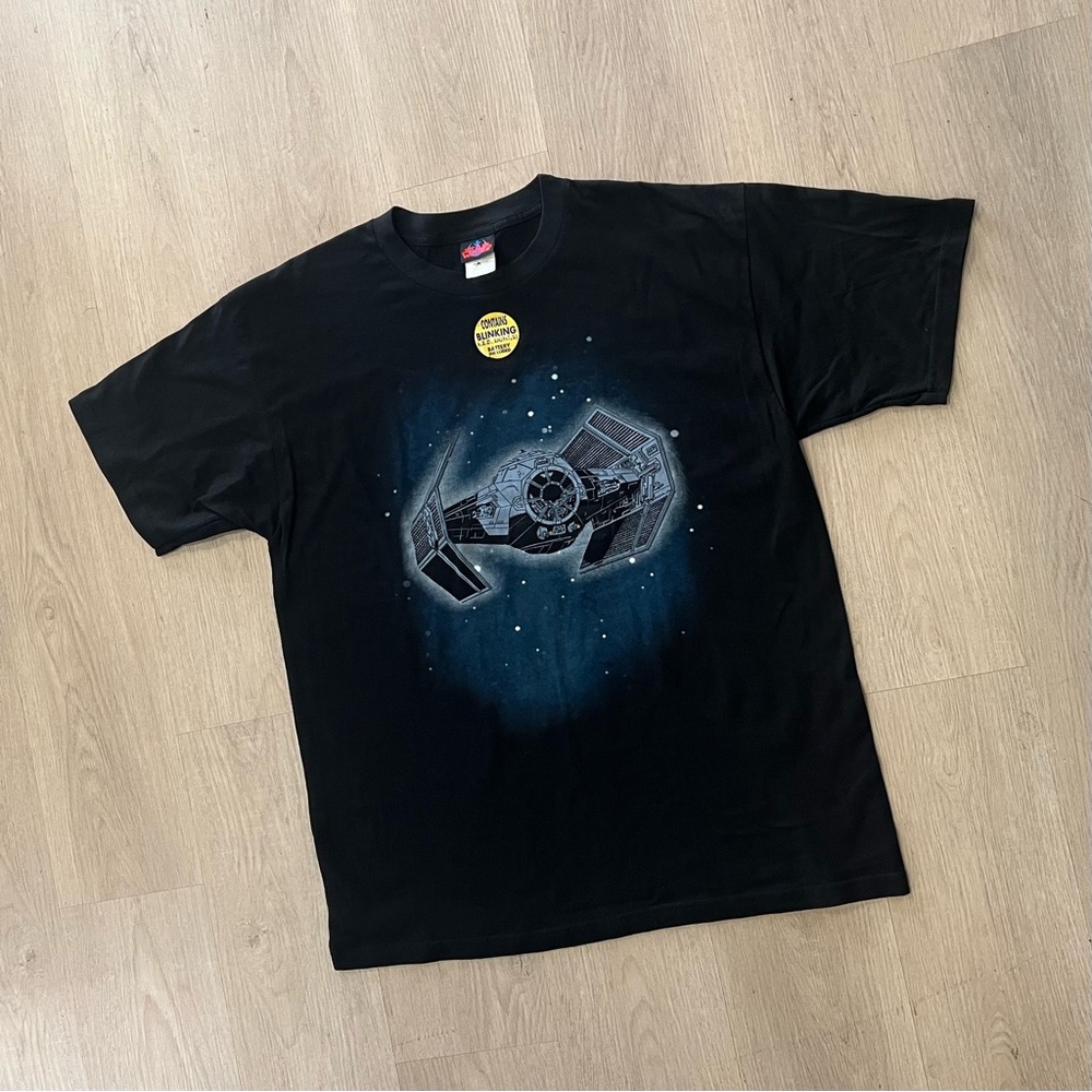 Vintage 1997 Star Wars Darth Vader's TIE Fighter Tee "Black"